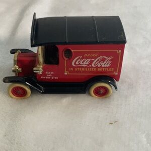 Coca Cola Vintage Red and Black Delivery Truck Toy 1979